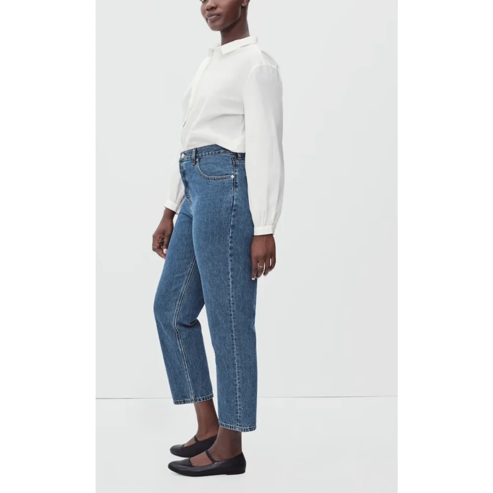 EVERLANE The Curvy 90s Cheeky Jean Size 24 Ankle Button-Fly - Picture 2 of 14